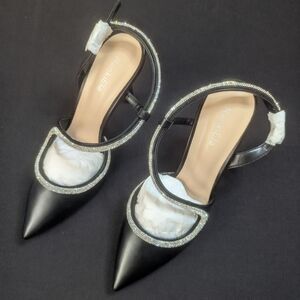 Closed Toe High Heels, Womens Pointed Toe Slip On Stiletto Pumps
